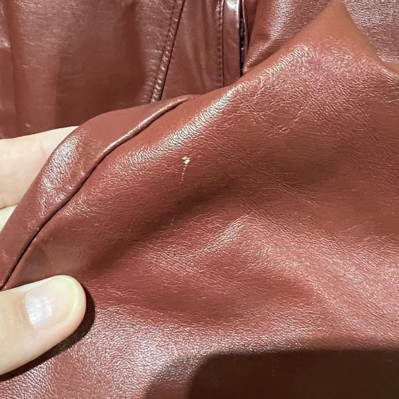 Vintage London Fog Mens Leather Jacket Full Zip Collared Pockets‎ Brown Size 44 - Picture 8 of 12